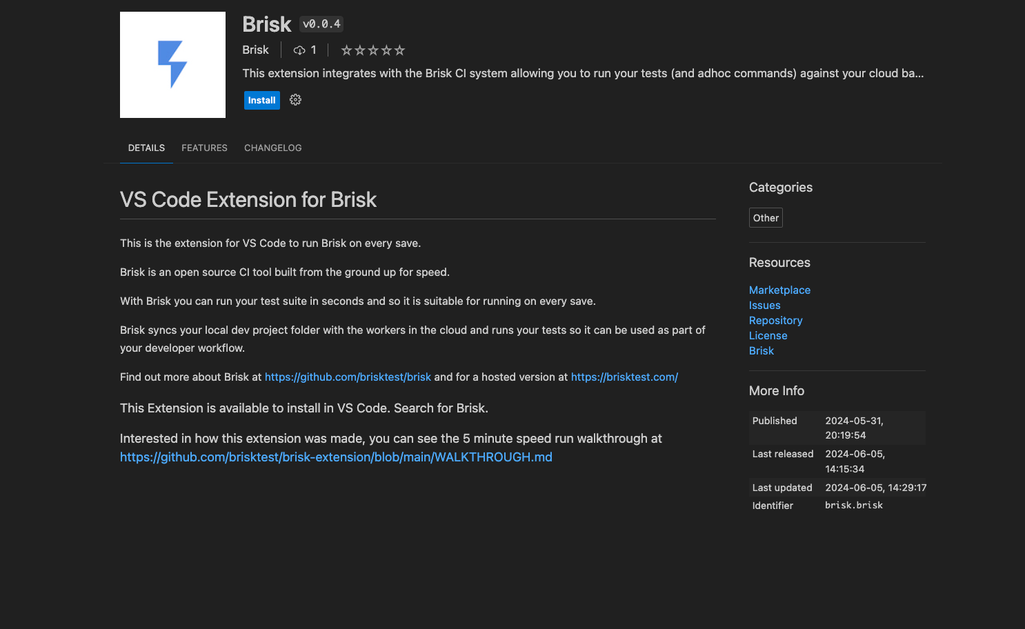 Announcing the Brisk VS Code extension